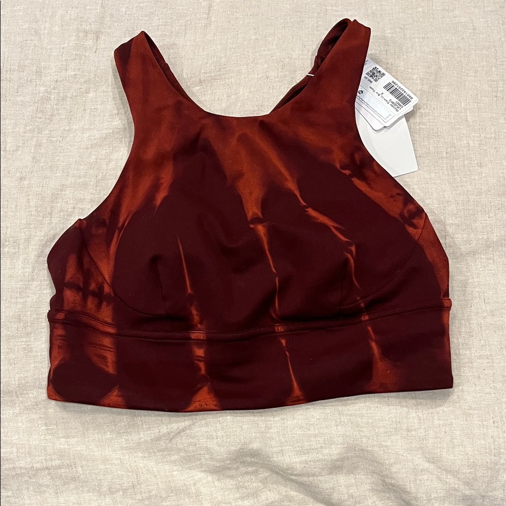 Lululemon NWT Red Tie-Dye Sports Bra